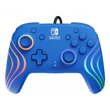PDP Afterglow Wave Blue USB žaidimų pultas analoginis / skaitmeninis Nintendo Switch, Nintendo Switch OLED