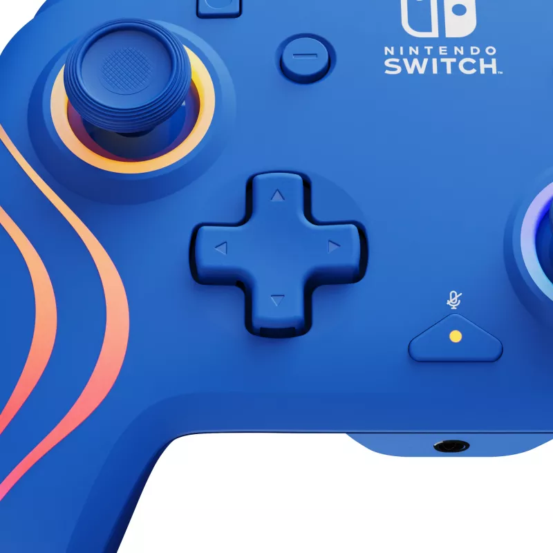 PDP Afterglow Wave Blue USB žaidimų pultas analoginis / skaitmeninis Nintendo Switch, Nintendo Switch OLED