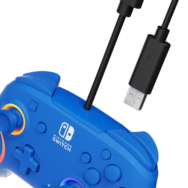 PDP Afterglow Wave Blue USB žaidimų pultas analoginis / skaitmeninis Nintendo Switch, Nintendo Switch OLED
