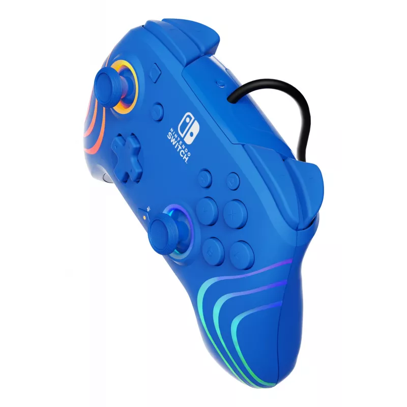 PDP Afterglow Wave Blue USB žaidimų pultas analoginis / skaitmeninis Nintendo Switch, Nintendo Switch OLED