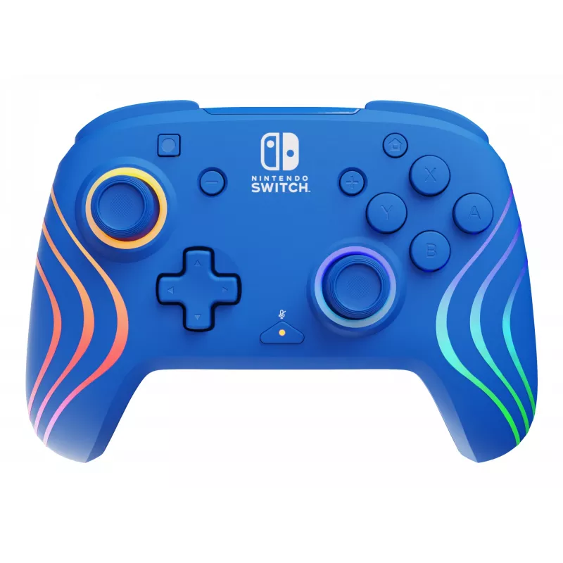 PDP Afterglow Wave Blue USB žaidimų pultas analoginis / skaitmeninis Nintendo Switch, Nintendo Switch OLED