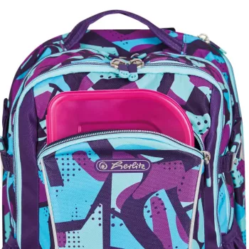 Mokyklinė kuprinė Herlitz Ultimate CamoPurple