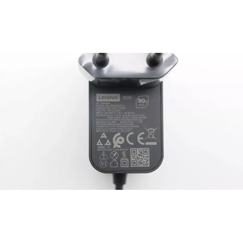 Lenovo 5A11J75649 maitinimo adapteris/inverteris 65 W juodas
