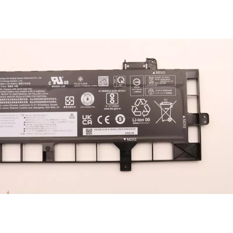 Vidinė baterija nešiojamam kompiuteriui Lenovo 5B10W51868 4 elementai 52,5 Wh