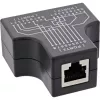 InLine Cat.5e STP T-Adapter RJ45 lizdas į 2x RJ45 lizdą Juoda