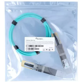 BlueOptics 740-090165-BO InfiniBand / šviesolaidinis kabelis 3 m QSFP-DD Kištukas / Kištukas