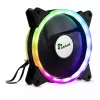 Inter-Tech Argus RS-04 RGB ventiliatorių rinkinys, 3x 120 mm su 50 cm LED juosta ir nuotolinio valdymo pulteliu, juodas