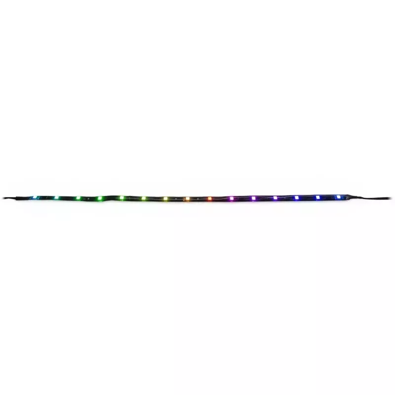 Inter-Tech Argus RS-04 RGB ventiliatorių rinkinys, 3x 120 mm su 50 cm LED juosta ir nuotolinio valdymo pulteliu, juodas
