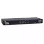 KVM jungiklis Inter-Tech AS-9108HA, montuojamas į stelažą, juodas