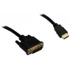 Sąsajų adapteris INTER-TECH KT-150D – RJ-45 (moteriška) į DVI‑D, laidinis, max 1980×1080, su USB A–B laidu, metalinis, juodas