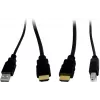 INTER-TECH KT-150H KVM sąsajos adapteris RJ-45 (šeimininkas) į HDMI išvestį, laidinis, max 1980×1080, metalinis, juodas