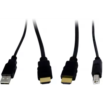 INTER-TECH KT-150H KVM sąsajos adapteris RJ-45 (šeimininkas) į HDMI išvestį, laidinis, max 1980×1080, metalinis, juodas