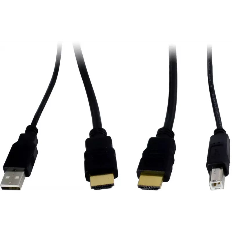 INTER-TECH KT-150H KVM sąsajos adapteris RJ-45 (šeimininkas) į HDMI išvestį, laidinis, max 1980×1080, metalinis, juodas