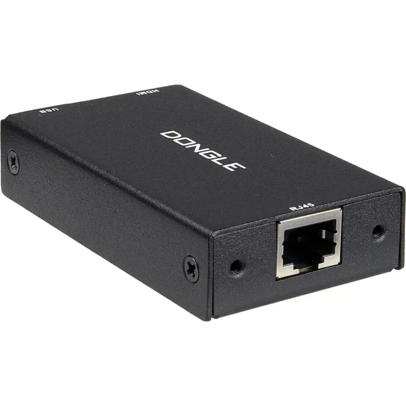 INTER-TECH KT-150H KVM sąsajos adapteris RJ-45 (šeimininkas) į HDMI išvestį, laidinis, max 1980×1080, metalinis, juodas