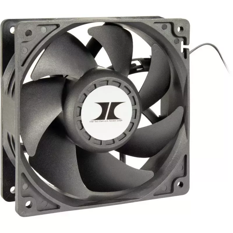 Ventiliatorių rinkinys Inter-Tech 88887368 12 cm juodas 3 vnt.