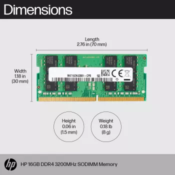 Atminties modulis HP 16GB DDR4 3200 SODIMM