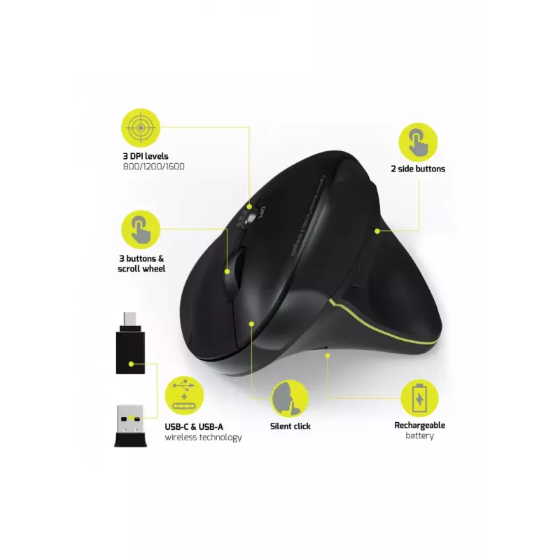 Port Designs 900706-BT belaidė pelė RF + Bluetooth