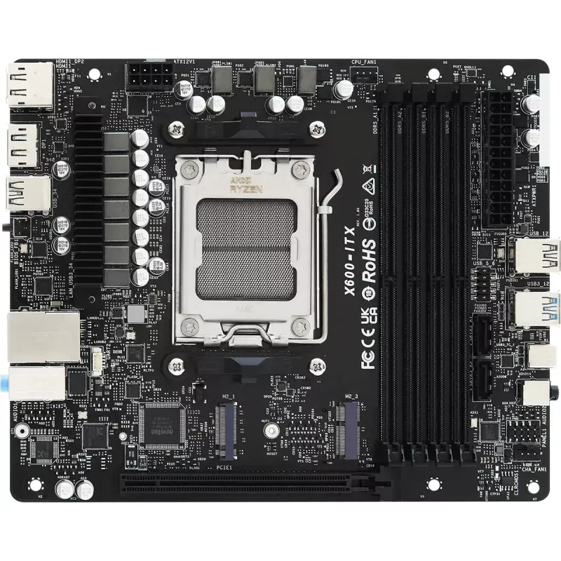 PC barebone ASRock DeskMeet X600 Desktop Black