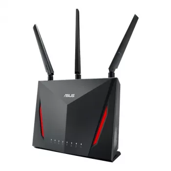 Stalinis belaidis maršrutizatorius ASUS RT-AC2900, dviejų juostų 2,4/5 GHz, Wi‑Fi 5 (802.11ac), 2917 Mbps, Gigabit Ethernet, 4 LAN prievadai, USB, 4 antenos