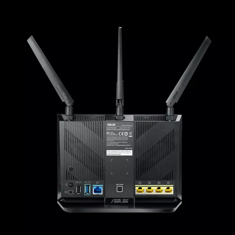 ASUS RT-AC2900 belaidis maršrutizatorius su 4 prievadų komutatoriumi
