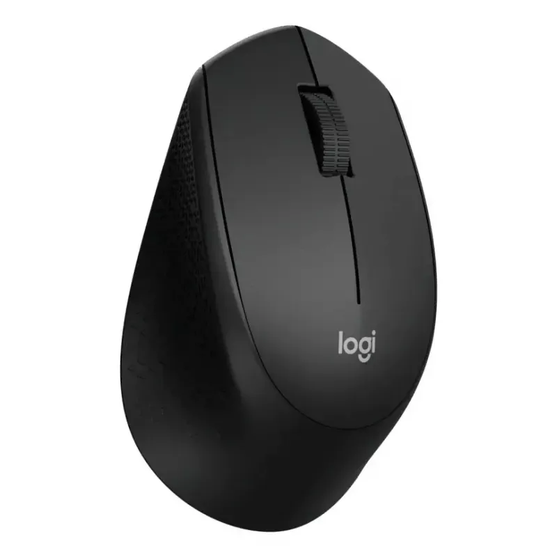 Logitech pelė M330 SILENT PLUS – belaidė RF, dešinei rankai, 1000 DPI, 3 mygtukai, slinkimo ratukas, juoda, maitinama baterija