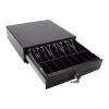 Elektrinis kasos stalčius Olympia SD 330A, metalinis korpusas, įėjimas 12–14 V, 335×330×104 mm, su 2 raktais