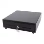 Elektrinis kasos stalčius Olympia SD 330A, metalinis korpusas, įėjimas 12–14 V, 335×330×104 mm, su 2 raktais