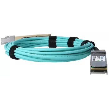 InfiniBand/šviesolaidinis aktyvus optinis kabelis BlueOptics 980-9I13D-00E001-BO QSFP28 AOC 1 m mėlynas