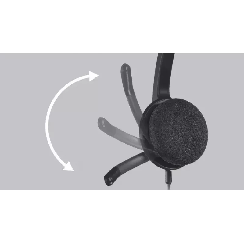 Ausinės su mikrofonu Logitech H340 USB kompiuterinės ausinės