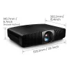 Projektorius BenQ W5850 standartinio fokusavimo 2600 ANSI liumenų DLP UHD 4K (3840x2160) 3D juodas