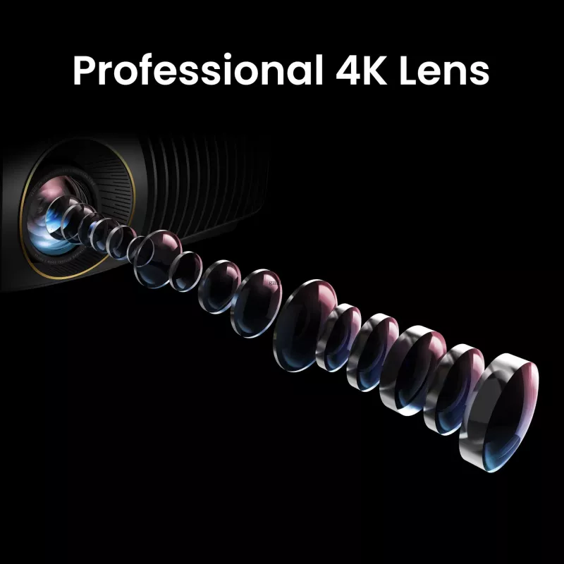 Projektorius BenQ W5850 standartinio fokusavimo 2600 ANSI liumenų DLP UHD 4K (3840x2160) 3D juodas