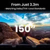 Projektorius BenQ W5850 standartinio fokusavimo 2600 ANSI liumenų DLP UHD 4K (3840x2160) 3D juodas
