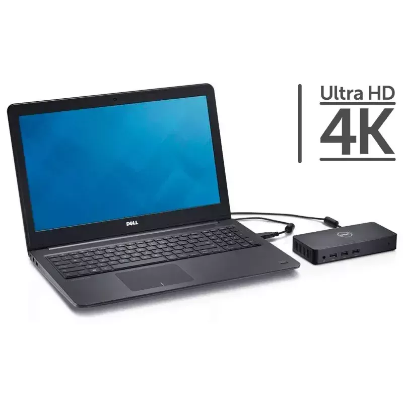 DELL D6000 USB 3.2 Gen 1 (3.1 Gen 1) Type-C juoda dokovimo stotelė