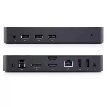 DELL D6000 USB 3.2 Gen 1 (3.1 Gen 1) Type-C juoda dokovimo stotelė