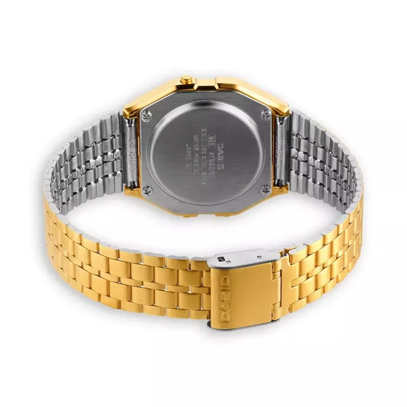 Rankinis laikrodis Casio A159WGEA-1EF auksinis sidabrinis