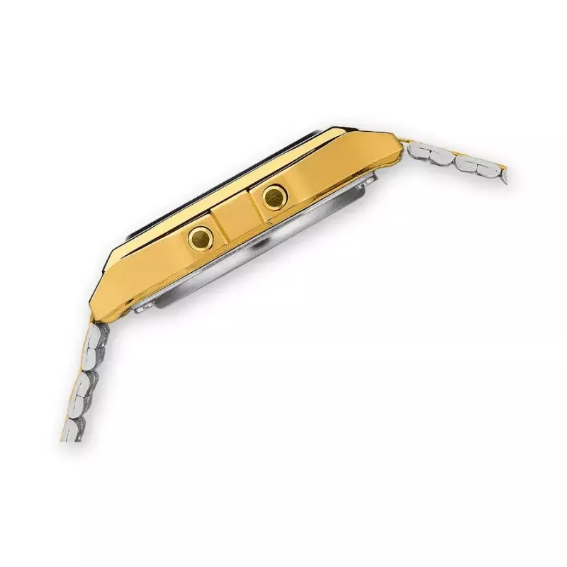 Rankinis laikrodis Casio A159WGEA-1EF auksinis sidabrinis
