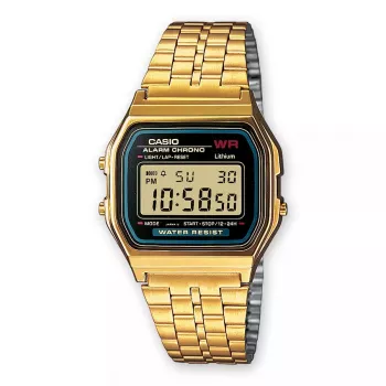 Rankinis laikrodis Casio A159WGEA-1EF auksinis sidabrinis