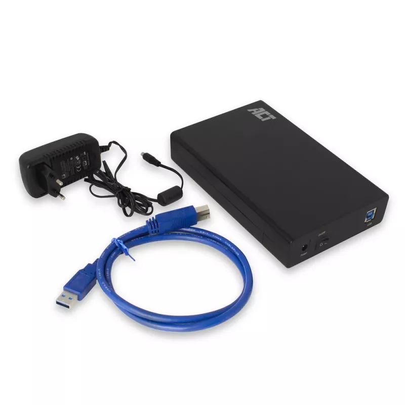 Išorinis HDD/SSD dėklas ACT AC1405 3,5 colio SATA USB 3.2 Gen1 juodas