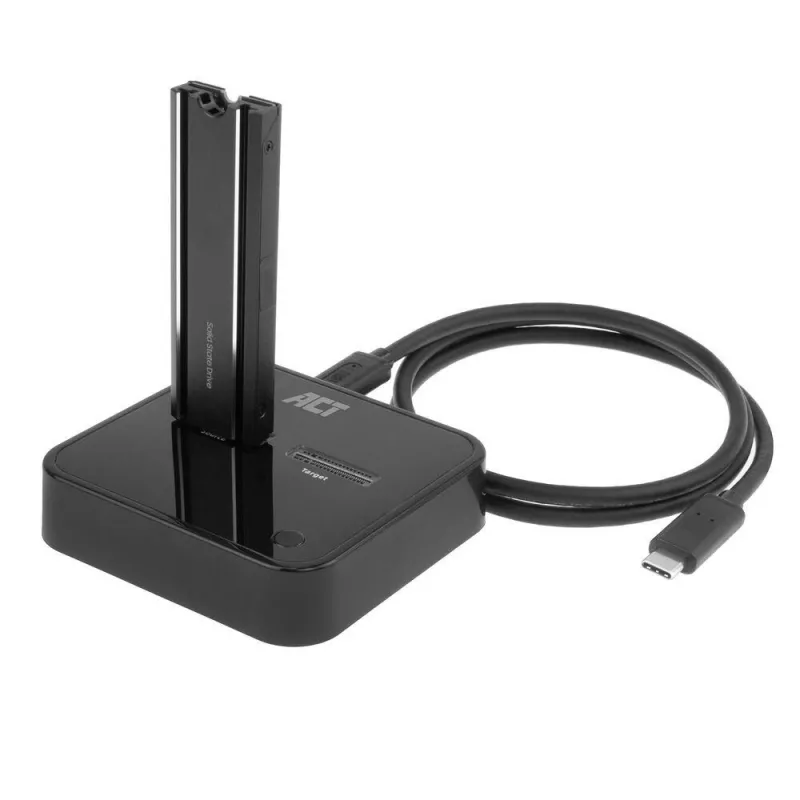 ACT AC1502 M.2 NVMe/PCIe dvigubų SSD dokų klonavimo stotelė, USB-C 3.2 Gen2