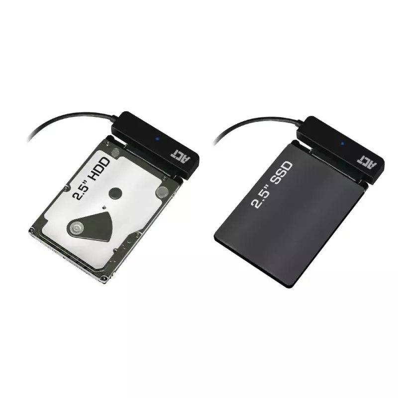 ACT USB-C adapterio laidas prie 2,5 colio SATA HDD/SSD AC1525 0,15 m juodas