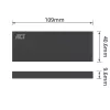 Išorinis SSD dėklas ACT M.2 USB 3.2 Gen1 Juodas 5 Gbit/s