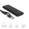 Dėklas SSD ACT AC1615 USB-C M.2 NVMe PCIe 10 Gbit/s Juodas