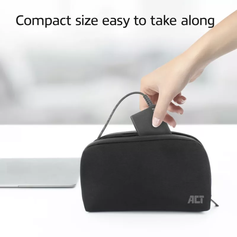 ACT AC2005 USB-C nešiojamojo kompiuterio įkroviklis 65W, Power Delivery, 3 m