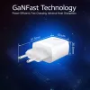 ACT AC2122 USB-C & USB-A įkroviklis 20W su Power Delivery PPS, Quick Charge, GaNFast