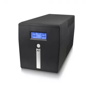 ACT Line Interactive UPS 1000VA - 600W su AVR, LCD ekranu