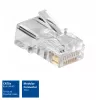 ACT AC4110 RJ-45 kištukas CAT5E, sidabriniai kontaktai, permatomas, 10 vnt.