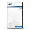 ACT AC4110 RJ-45 kištukas CAT5E, sidabriniai kontaktai, permatomas, 10 vnt.