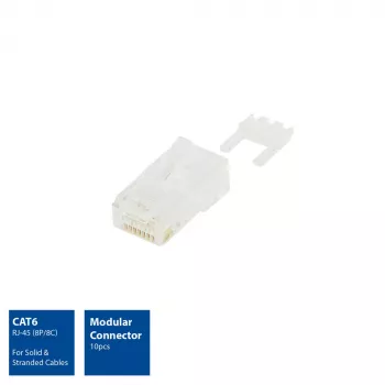 ACT Modular RJ-45 Jungtis CAT6 10 vnt.