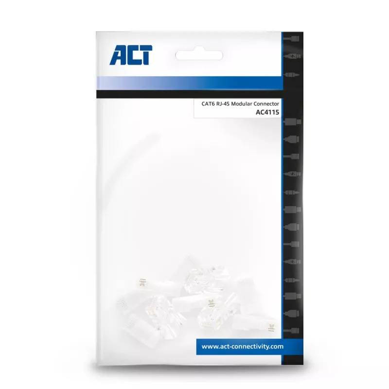 ACT Modular RJ-45 Jungtis CAT6 10 vnt.