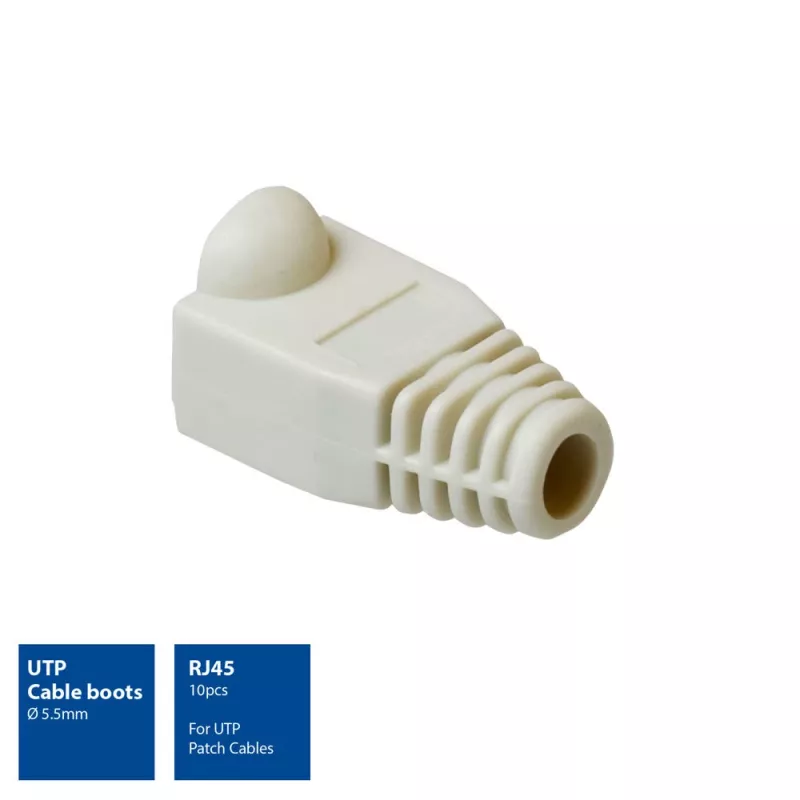 ACT UTP kabelio gaubtukai, RJ45, pilki, 10 vnt.
